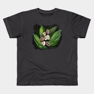 Creepy Bird Skulls Kids T-Shirt